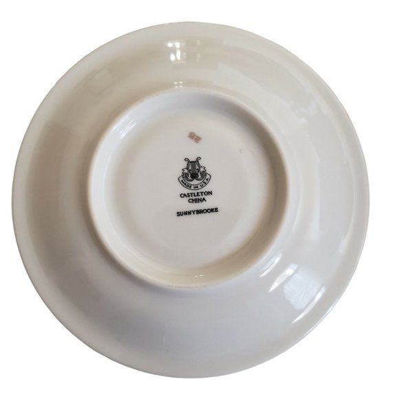 Castleton China USA Sunnybrooke Footed Cup and Saucer Set Vintage 1950s - Picture 8 of 12